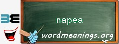 WordMeaning blackboard for napea